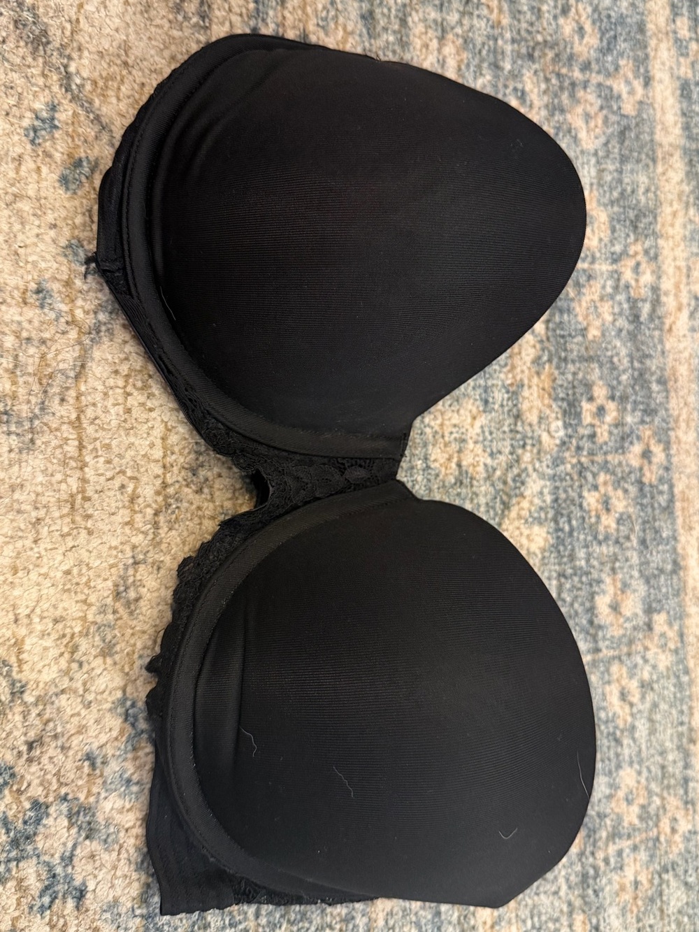 Maidenform Black Strapless Bra with Molded Cups